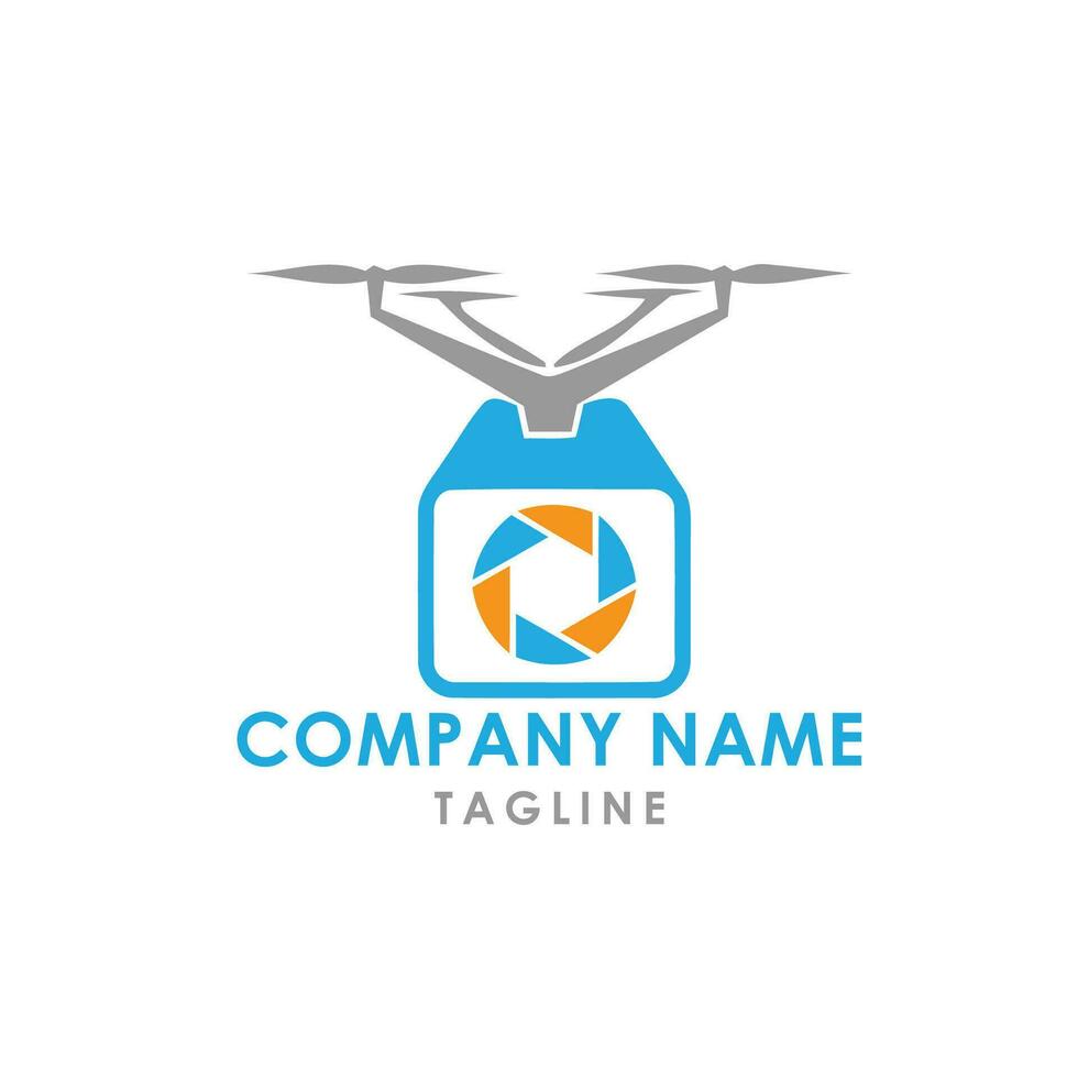 drone logo design vector