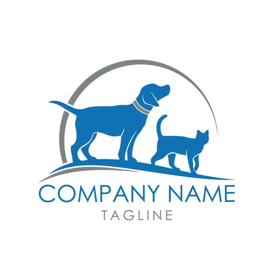 pat dog logo design vector