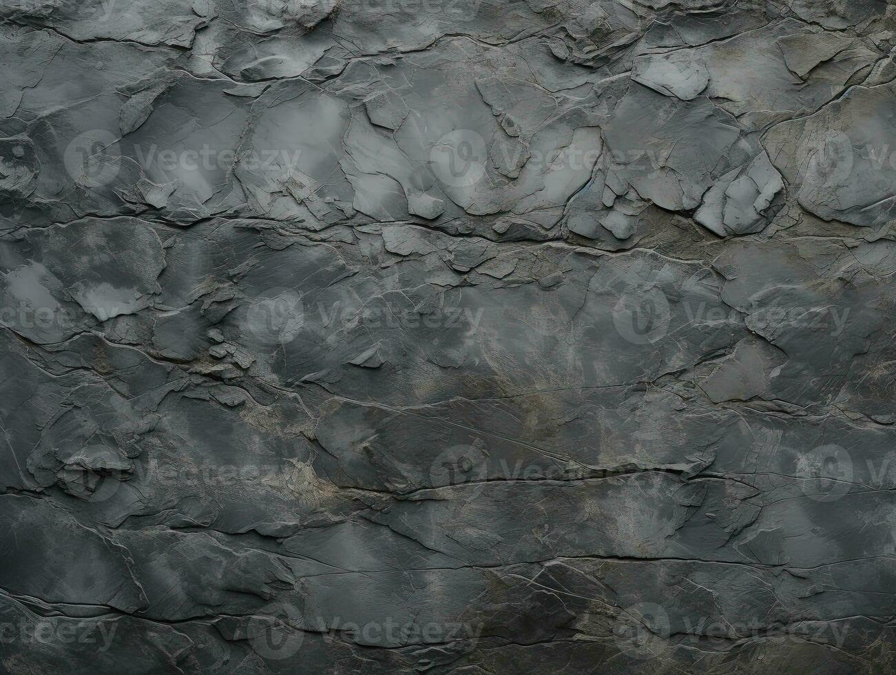 The surface of the old gray stone. Background, texture for design. Dark grey stone wall background texture. Natural pattern of black slate. AI Generative photo