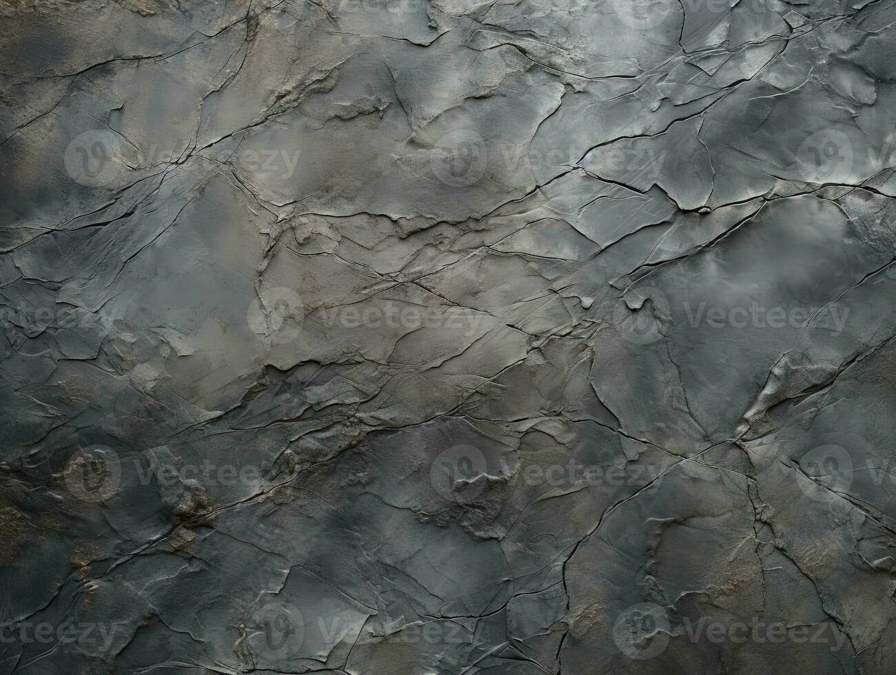 The surface of the old gray stone. Background, texture for design. Dark grey stone wall background texture. Natural pattern of black slate. AI Generative photo