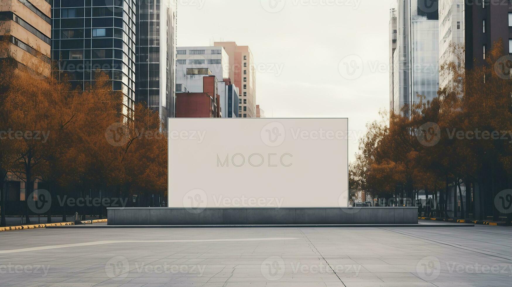 Large blank billboard photo