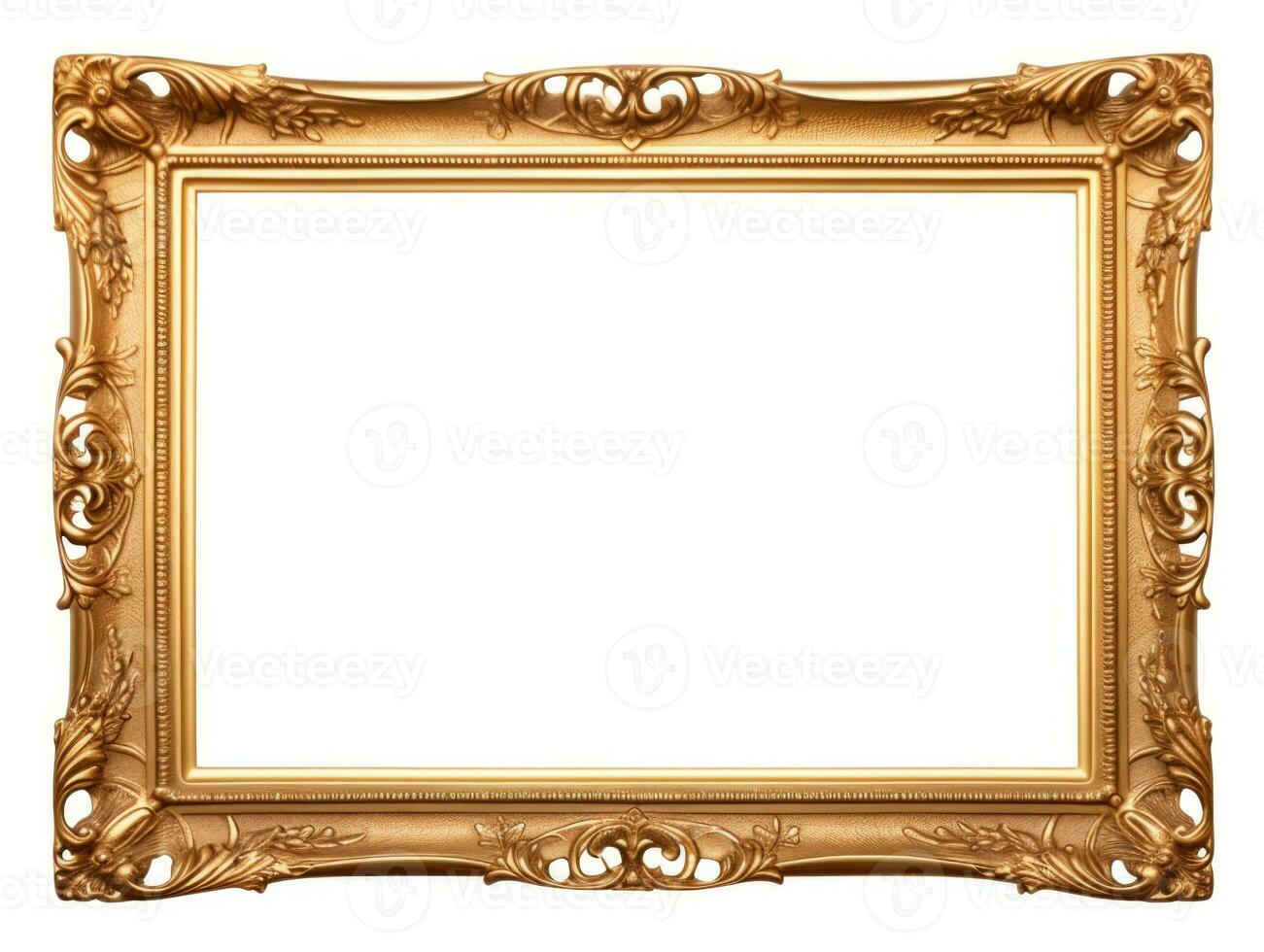 Old antique gold picture frame photo