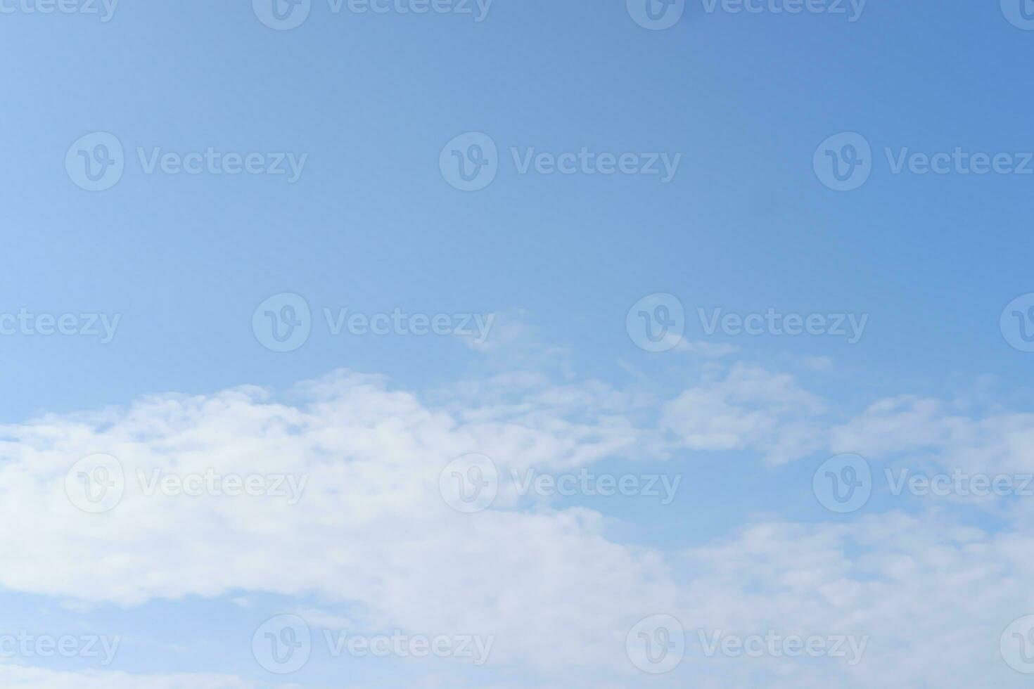 Blue sky background with white clouds photo