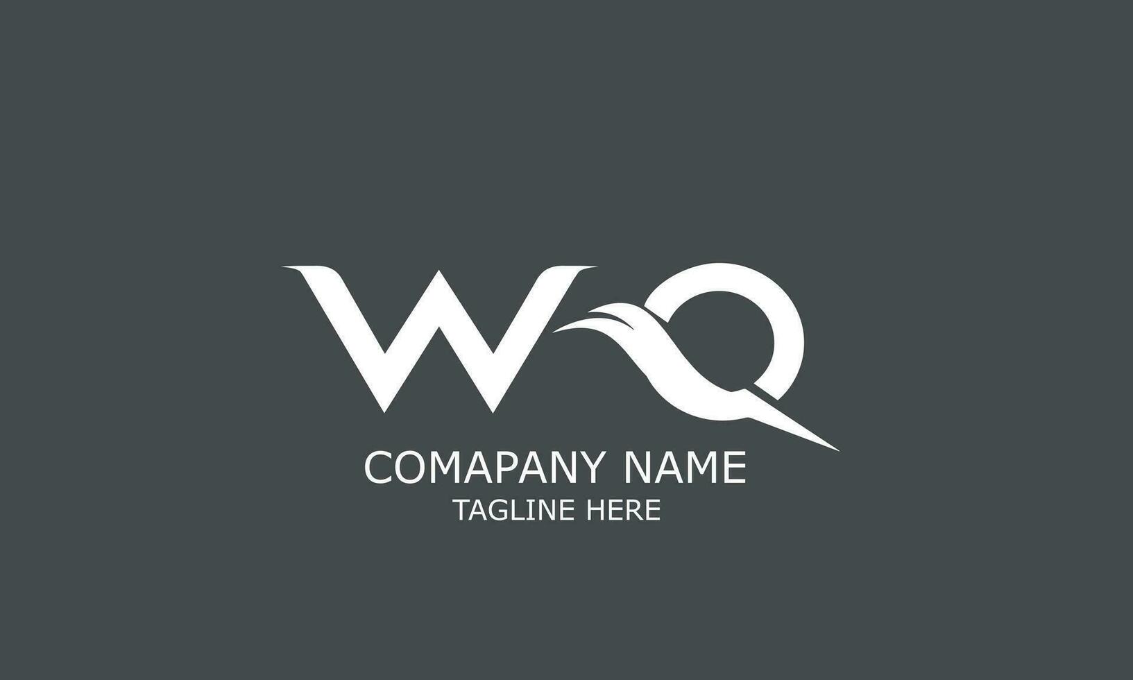 WQ QW logo design vector template