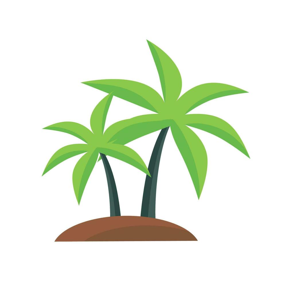 Vector palm trees flat vector illustration 30553117 Vector Art at Vecteezy