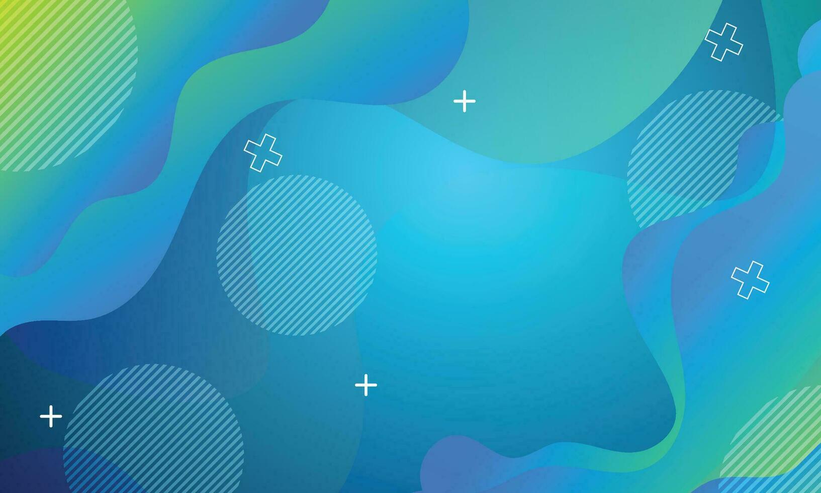 Vector gradient abstract wavy background