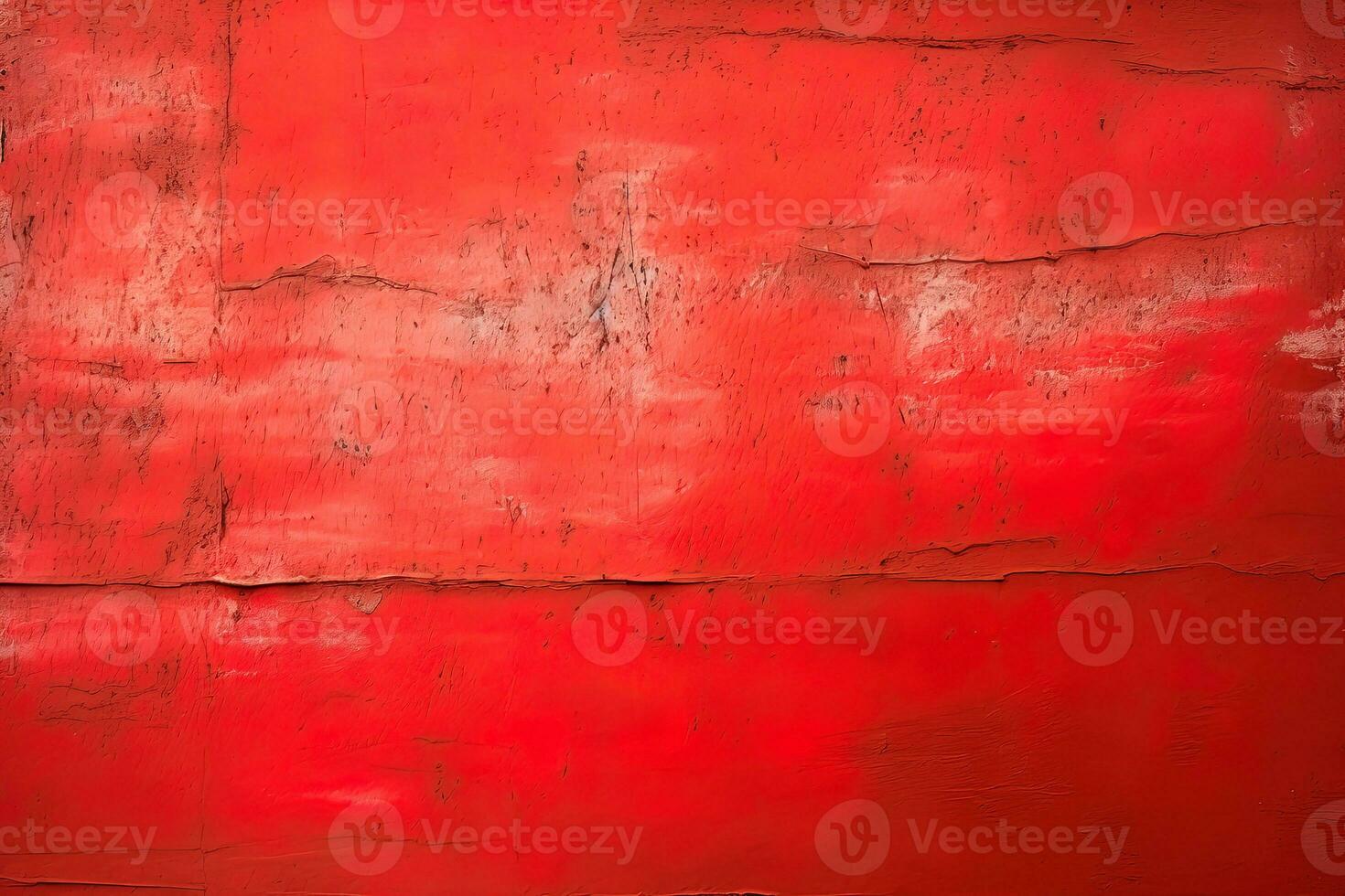Dirty and weathered red concrete wall background texture. ai generated photo