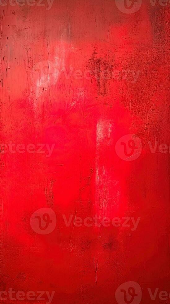 Dirty and weathered red concrete wall background texture. ai generated photo