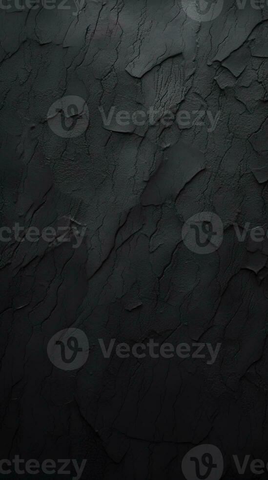 Dirty and weathered black concrete wall background texture. ai generated photo