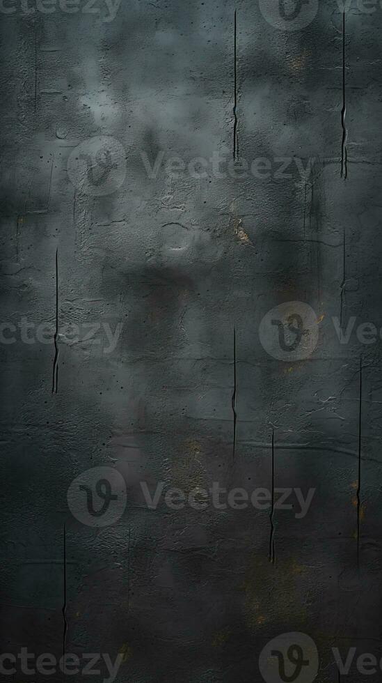 Dirty and weathered black concrete wall background texture. ai generated photo