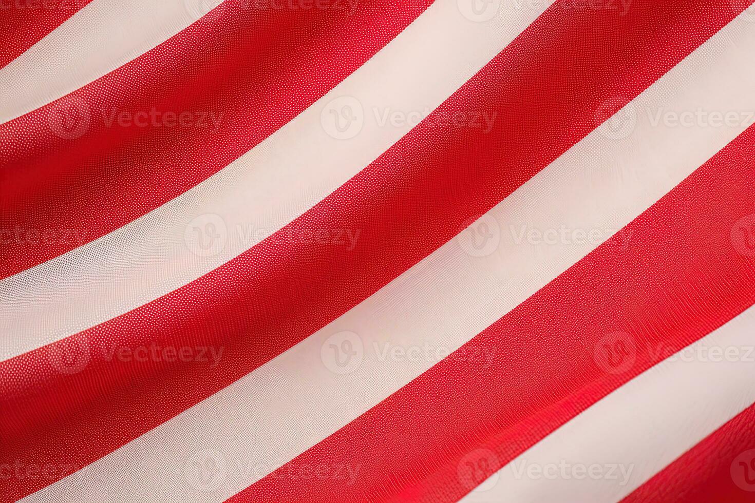 red and white striped fabric texture background. ai generated photo