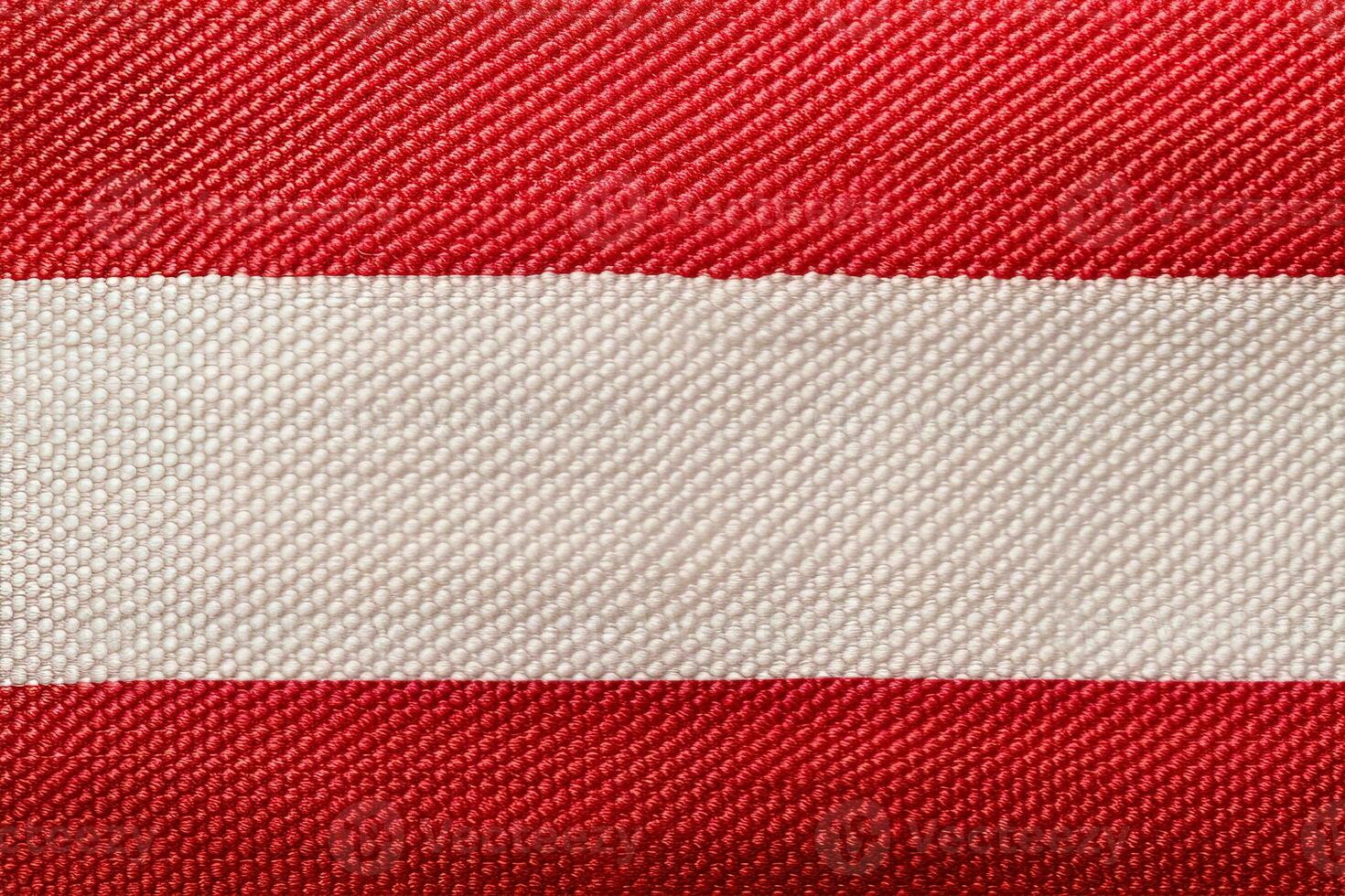 red and white striped fabric texture background. ai generated photo