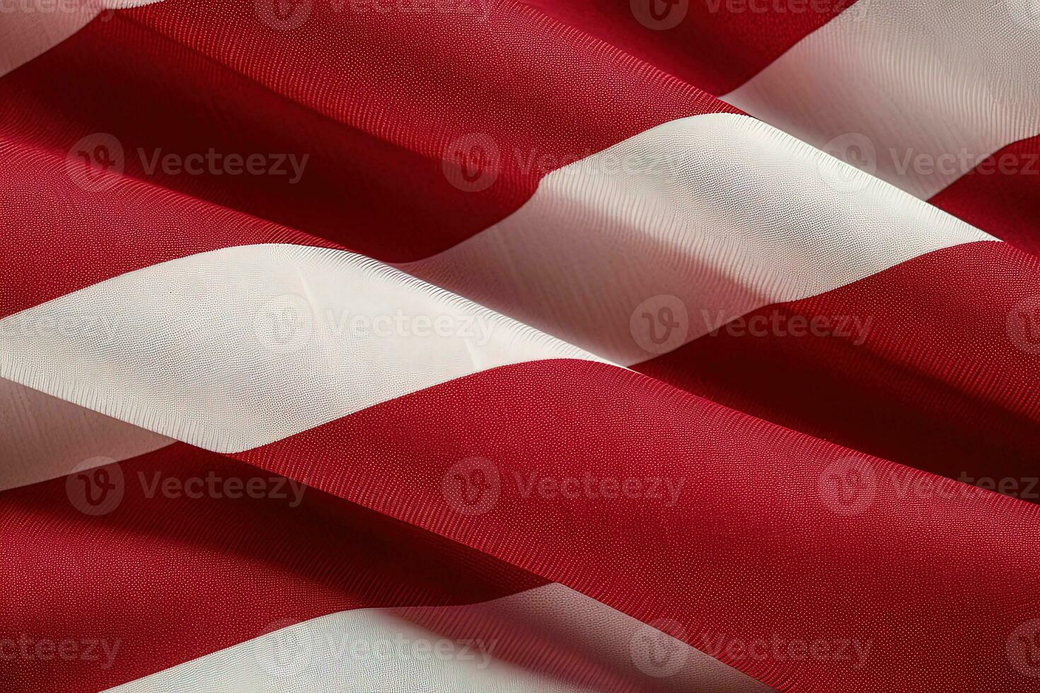 red and white striped fabric texture background. ai generated photo