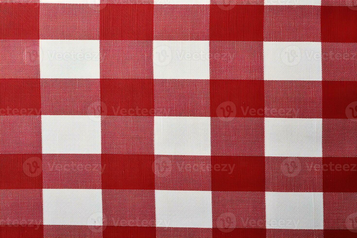 red and white striped fabric texture background. ai generated photo