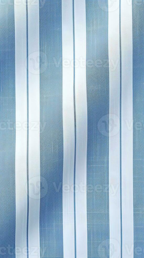 blue and white striped fabric texture background. ai generated photo