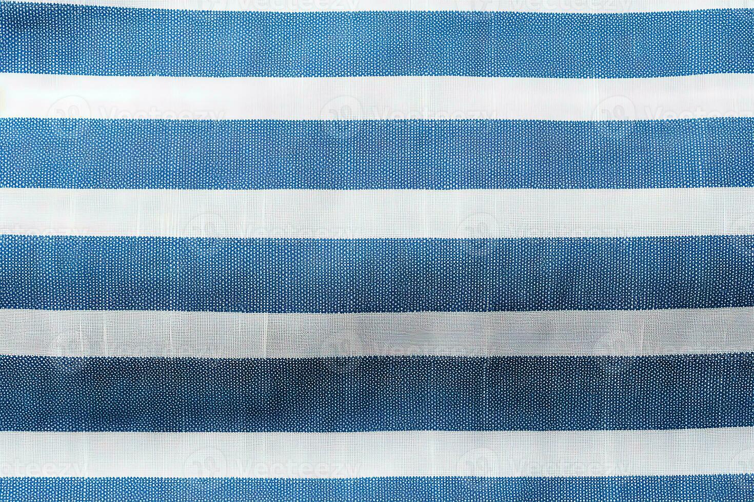 azul y blanco a rayas tela textura antecedentes. ai generado foto