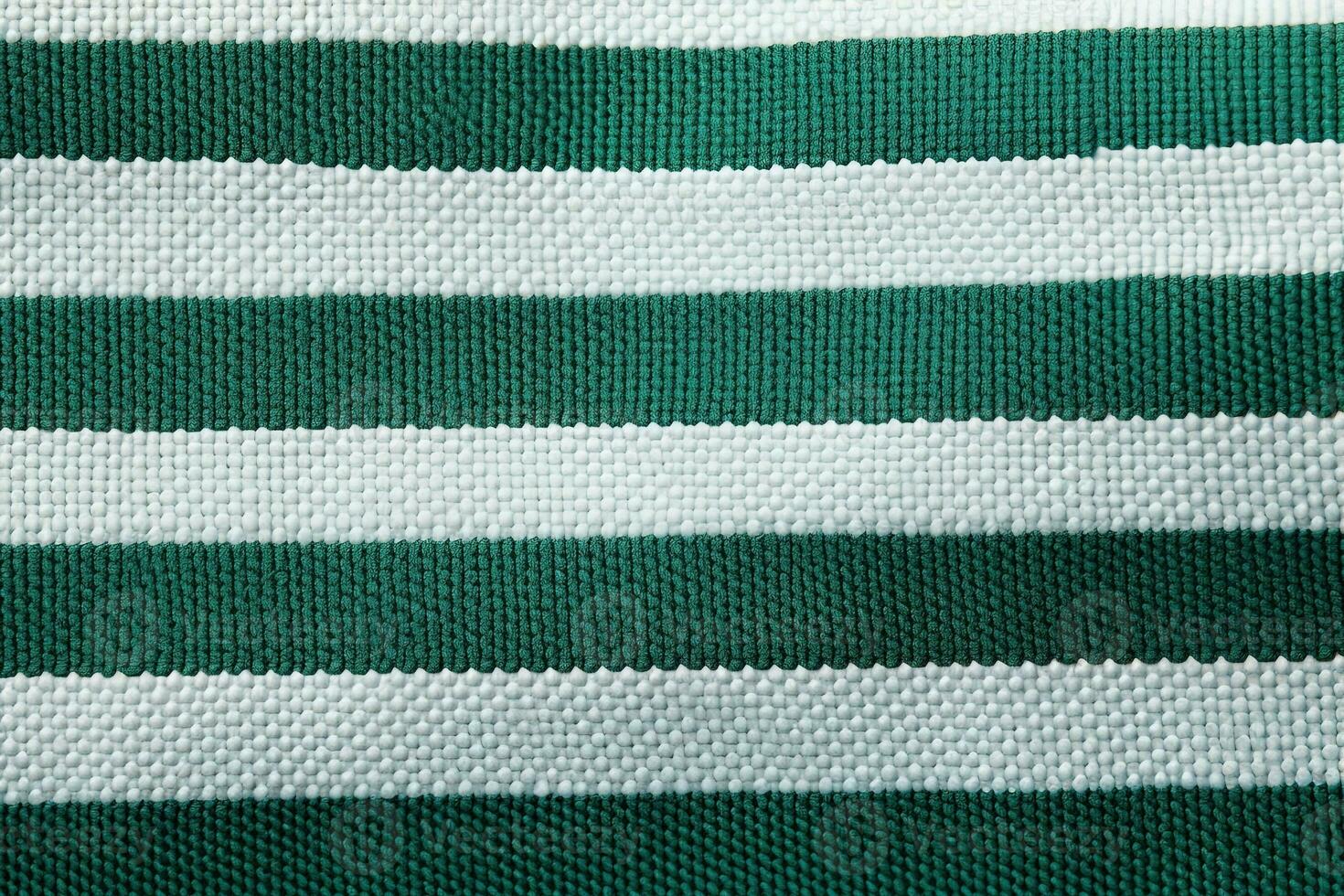 green and white striped fabric texture background. ai generated photo