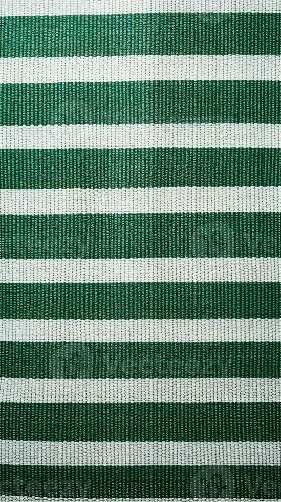 green and white striped fabric texture background. ai generated photo