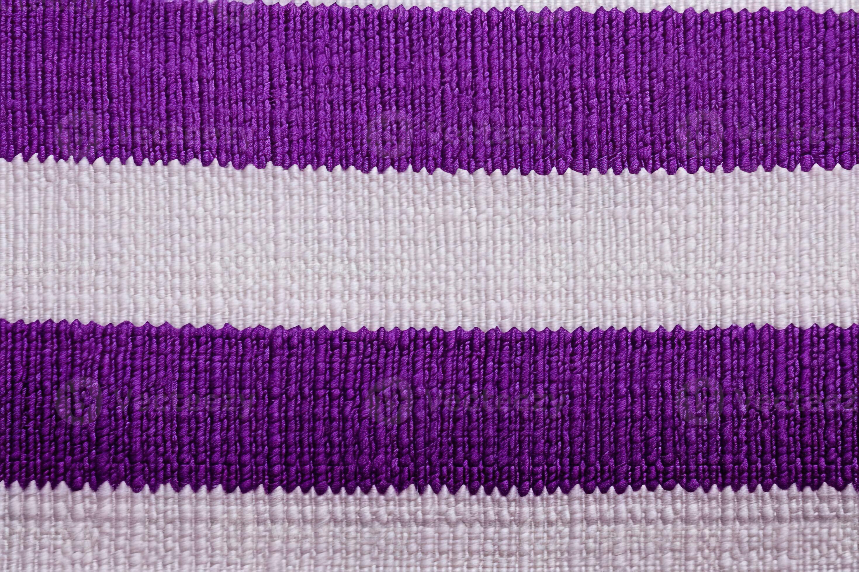 purple and white striped fabric texture background. ai generated
