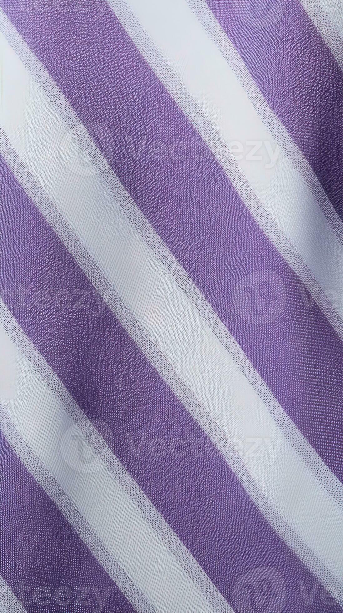 purple and white striped fabric texture background. ai generated
