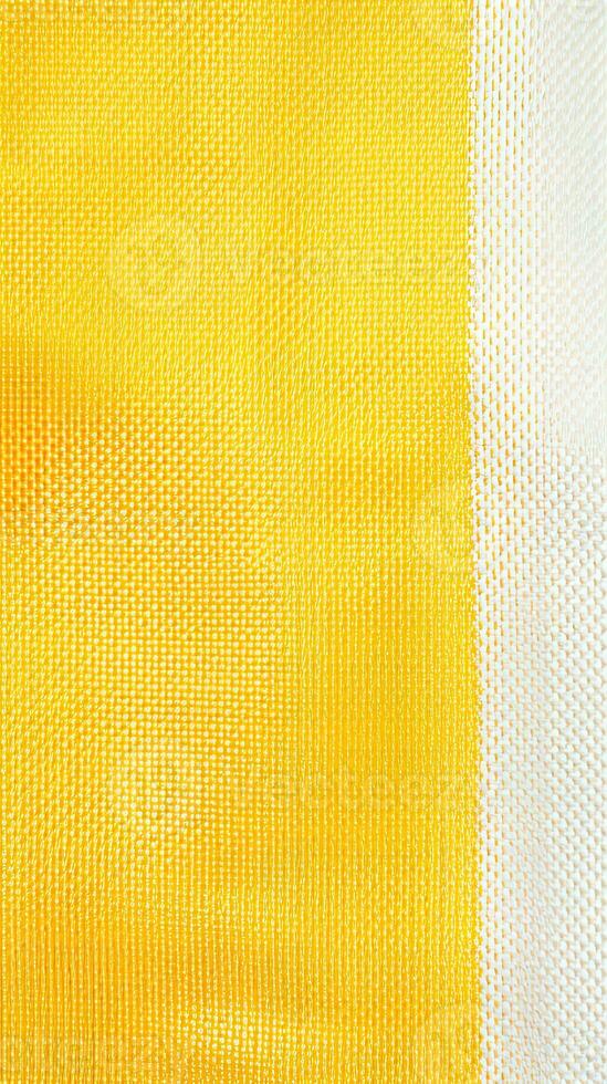 yellow and white striped fabric texture background. ai generated photo