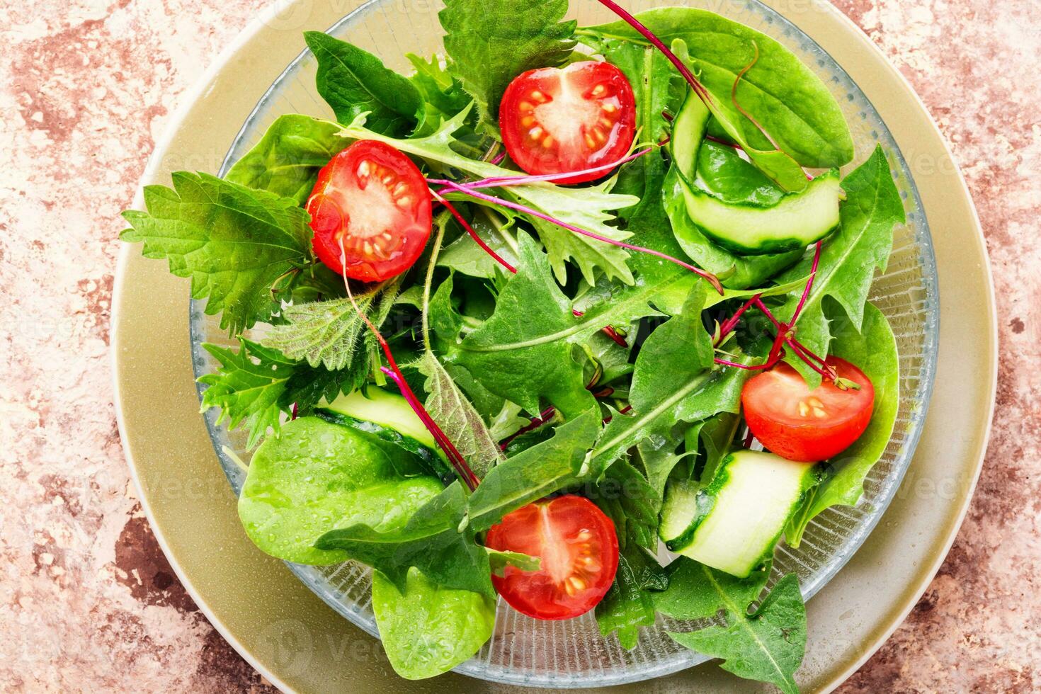 Fresh spring salad photo