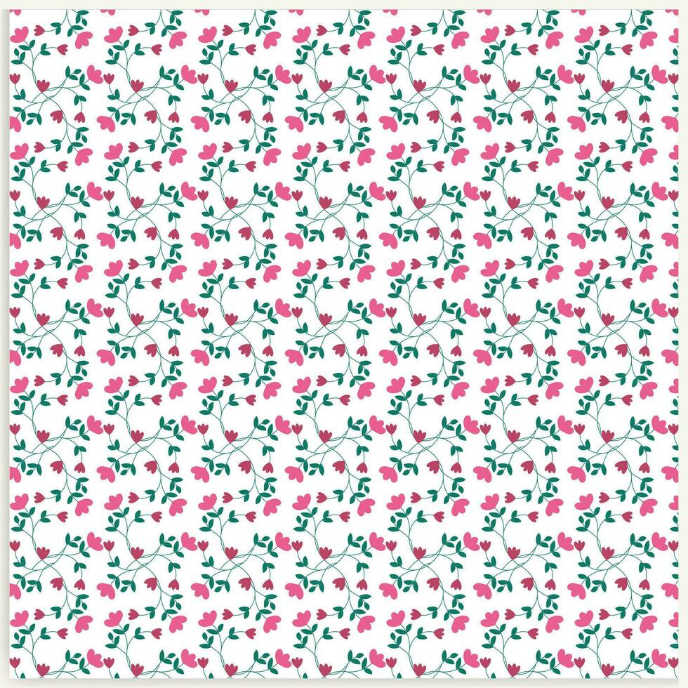 vector seamless floral ditsy colorful flower background