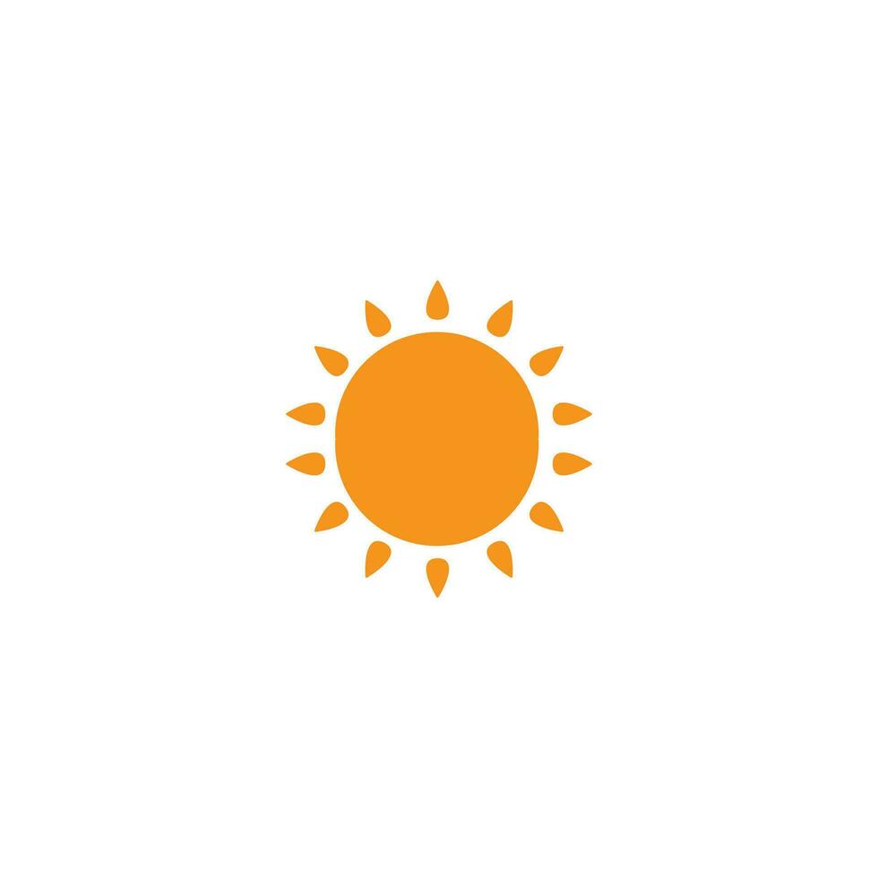 icono del sol. símbolo de fondo de cartel de gran venta de viajes de verano de estilo simple. elemento de diseño del logo de la marca sun. impresión de camisetas de sol. vector para pegatina.