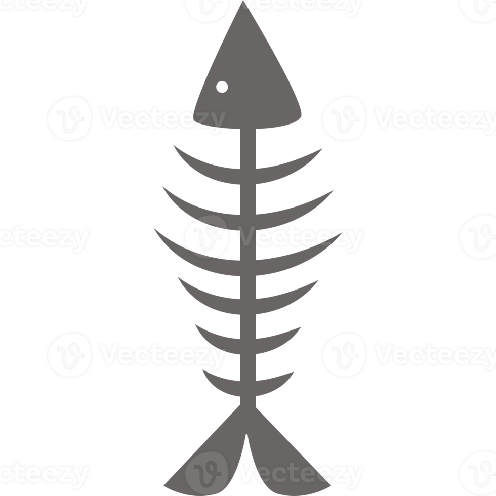 Fish a skeleton png