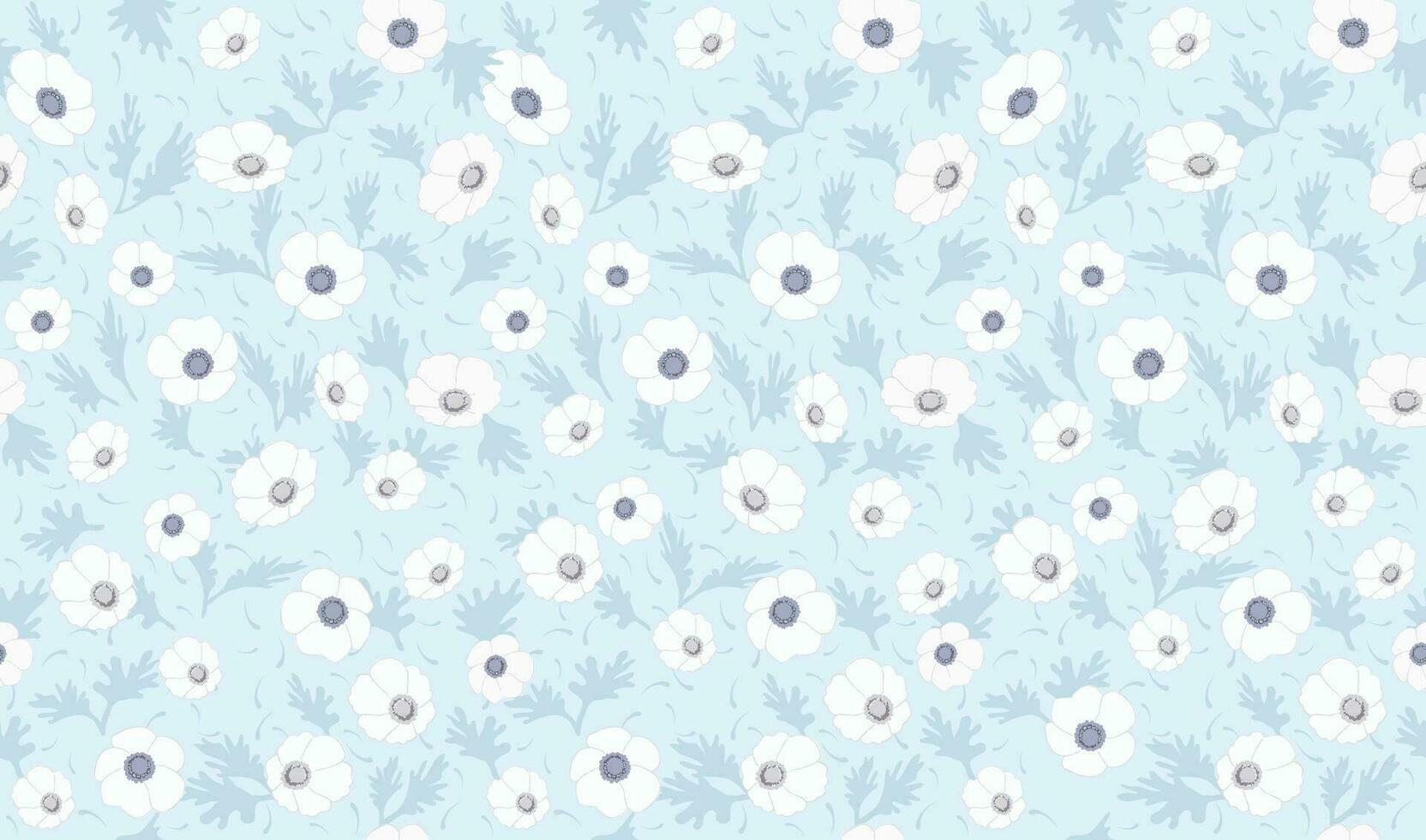 Vector Seamless Floral Pattern Illustration. Horizontally And Vertically Repeatable.