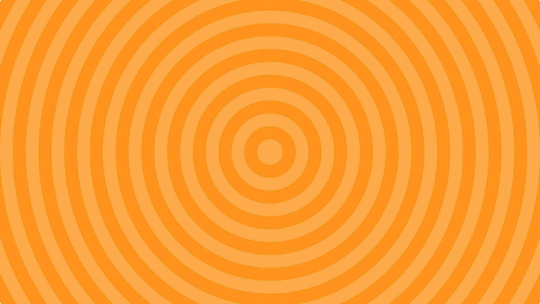sencillo ligero naranja radial círculos línea resumen diseño vector antecedentes