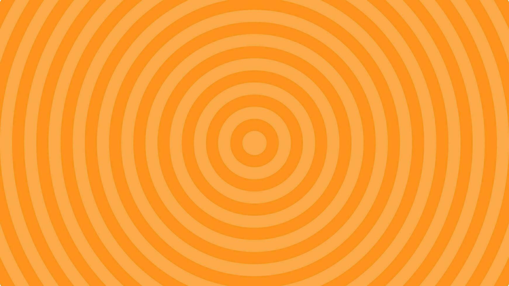 Simple Light Orange Radial Circles Line Abstract Design Vector Background