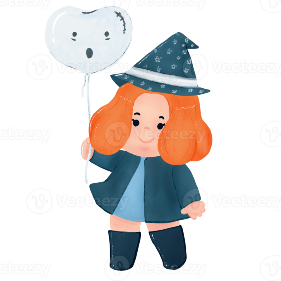 Witch at Halloween Festival Enchanting Costume and Mystical Atmosphere png