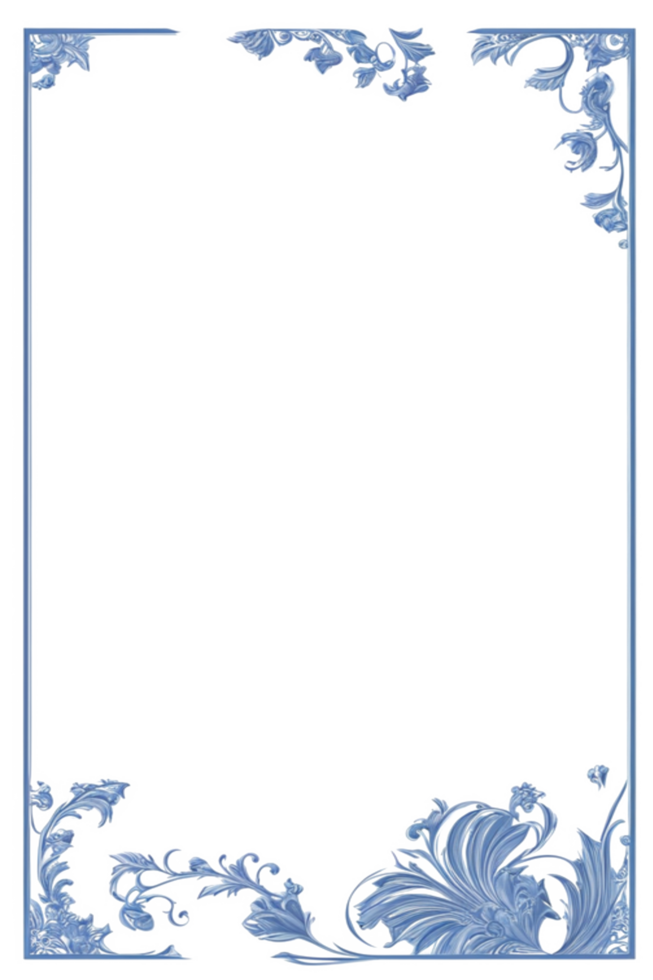 Flower Leaf Border Frame PNG Image Transparent Background Ai Generative