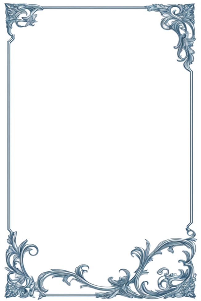 Flower Leaf Border Frame PNG Image Transparent Background Ai Generative