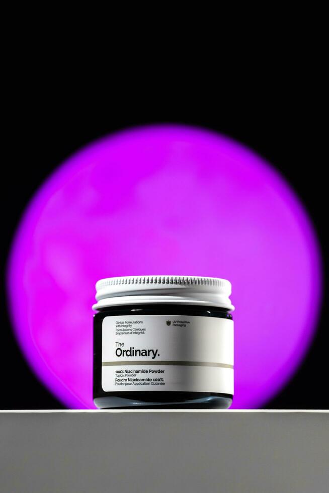 Strasbourg, France - September 2023 The Ordinary skincare brand by Deciem. Niacinamide Powder photo