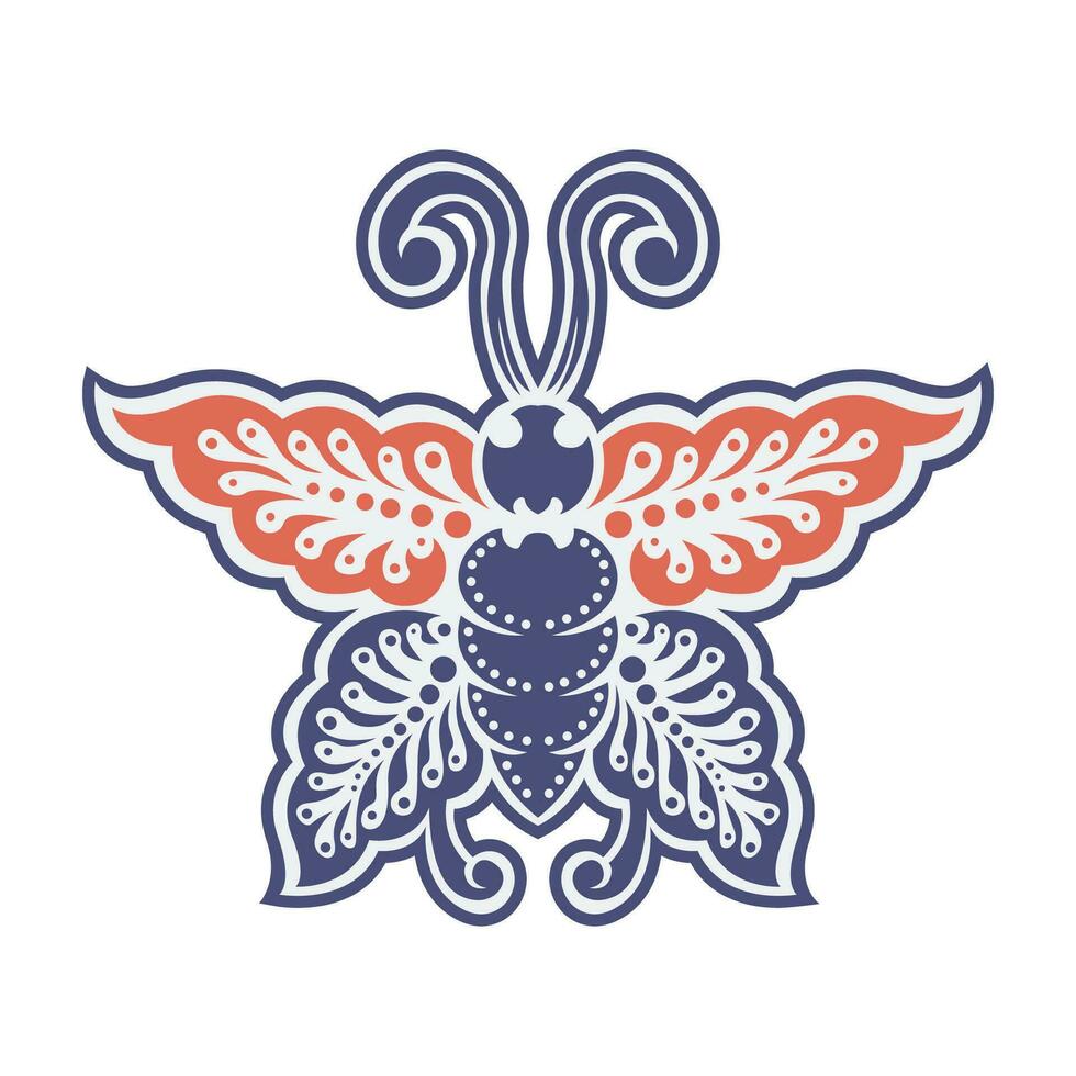 Javanese butterfly icon vector image illustration