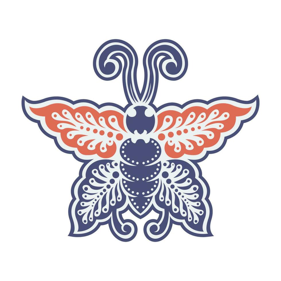 Javanese butterfly icon vector image illustration