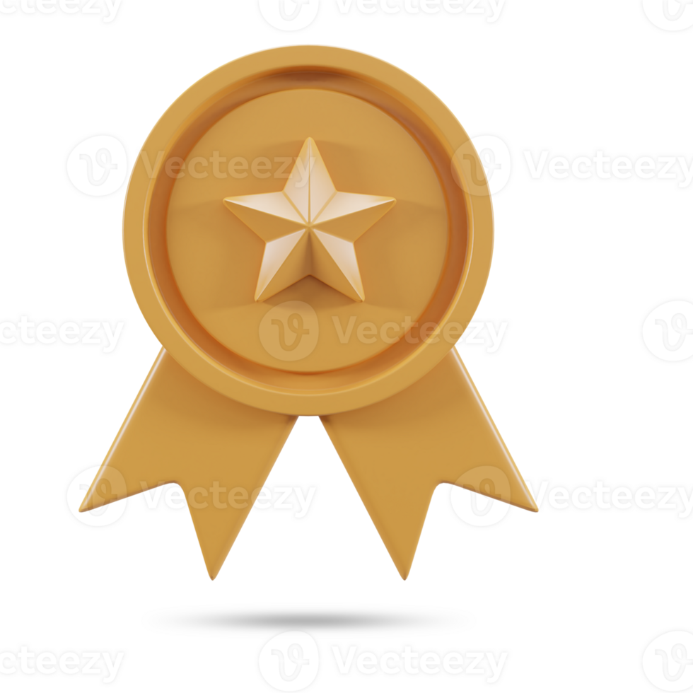 gold award ui icon 3d rendering reward icon png