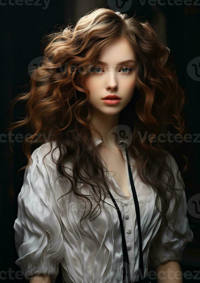 AI Generative very beautiful Captivating Woman Elegance photo