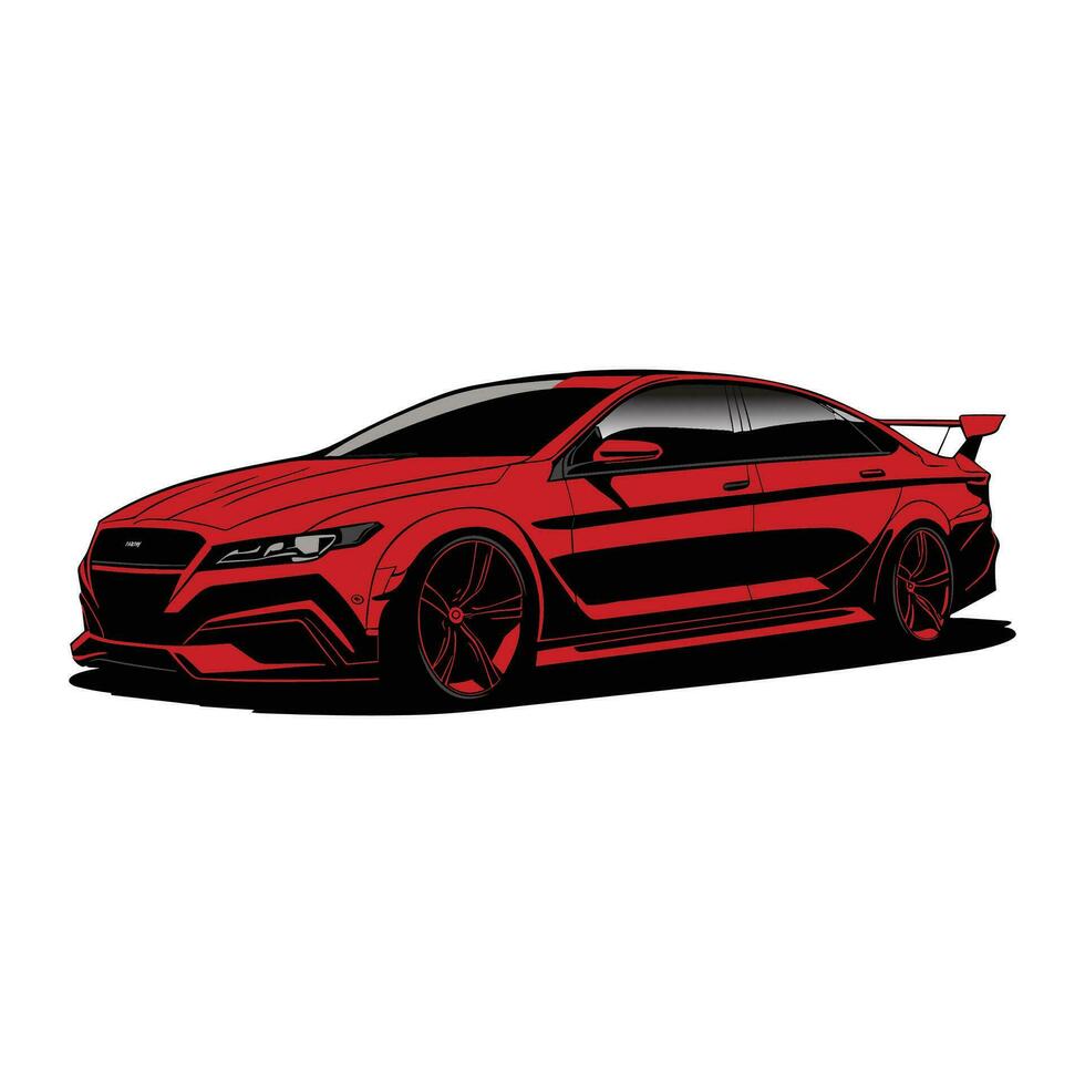Free Vector Realistic Red Car