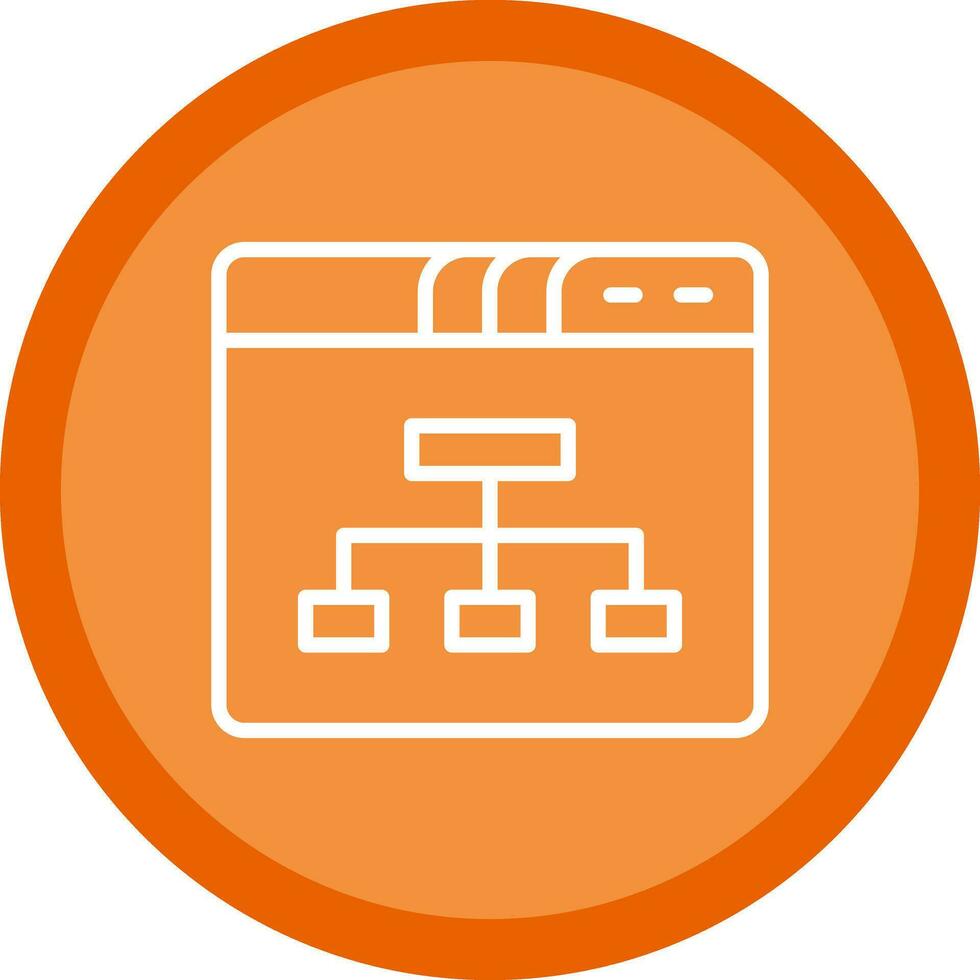 Sitemap Vector Icon Design