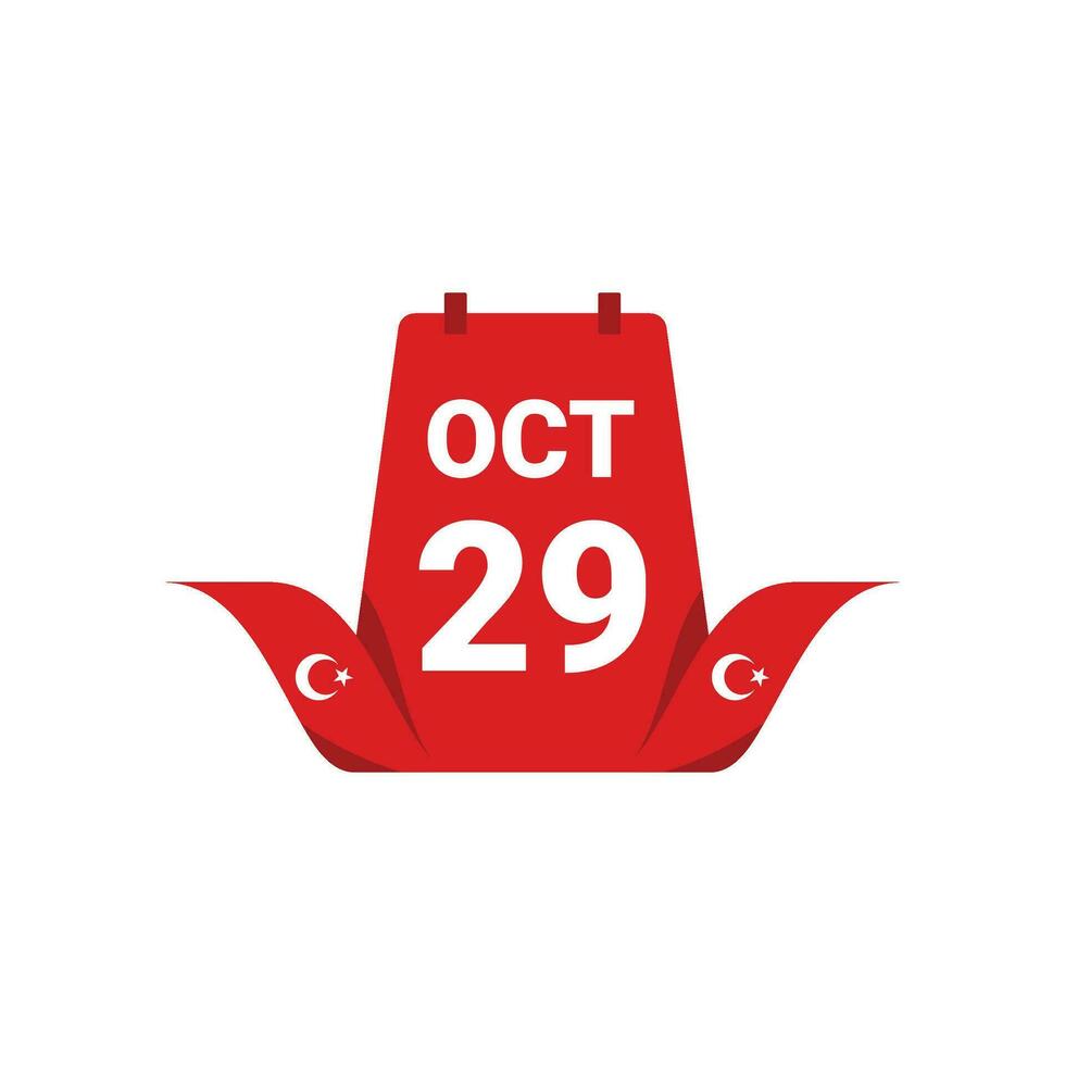 Turkey Element Independence Day Illustration Design Vector
