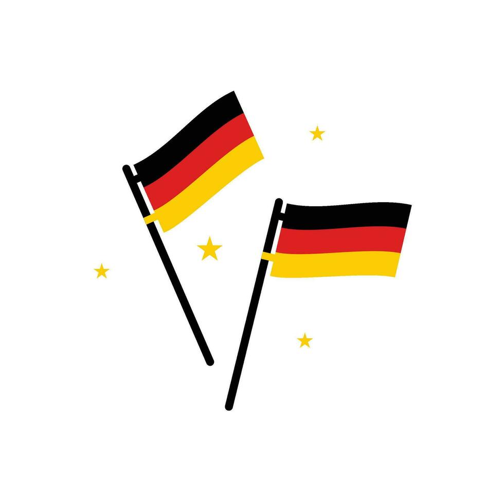 Germany Element Independence Day Illustration Design Vector