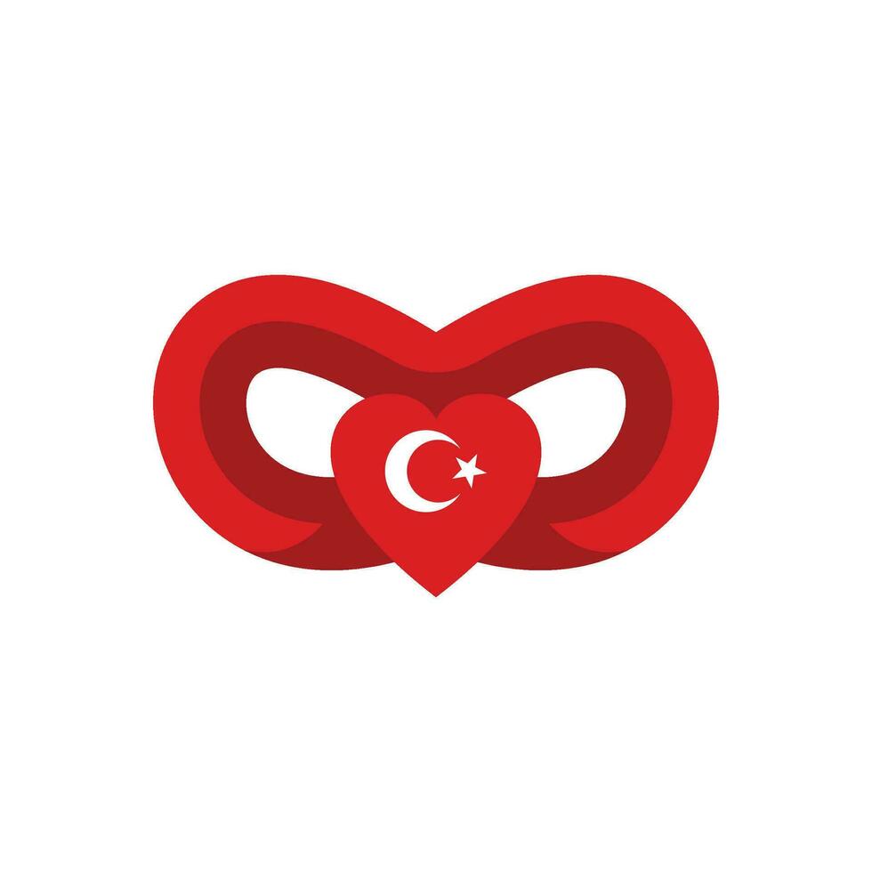 Turquía elemento independencia día ilustración diseño vector