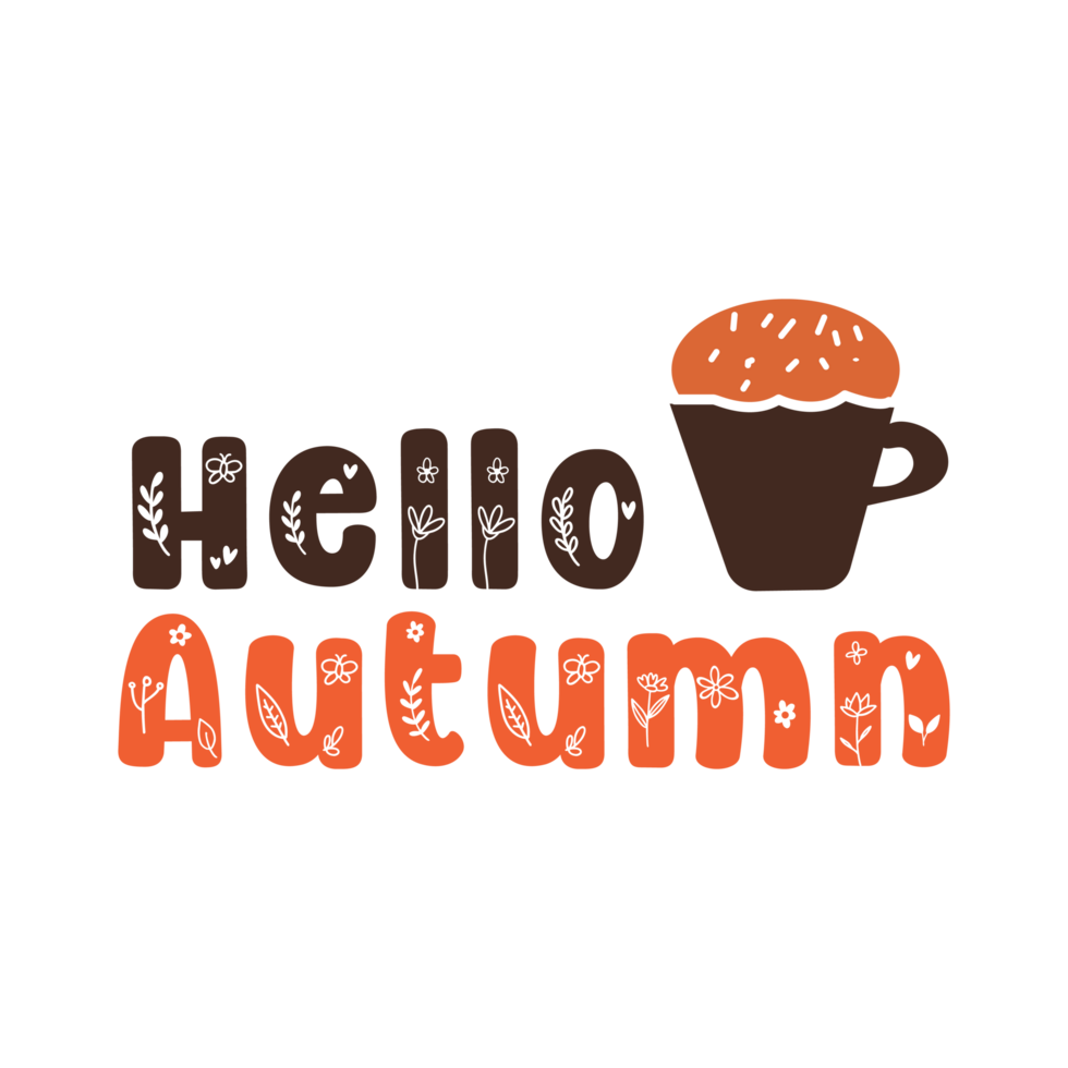 Hello Autumn png free download