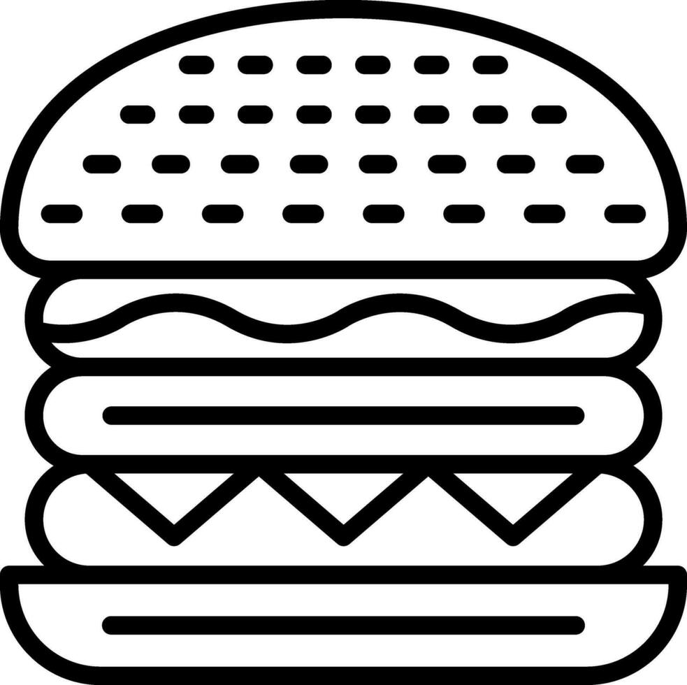 Cheeseburger Vector Icon Design