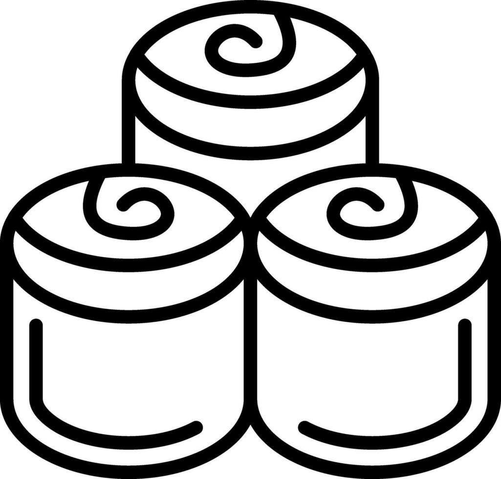 Cinnamon Rolls Vector Icon Design