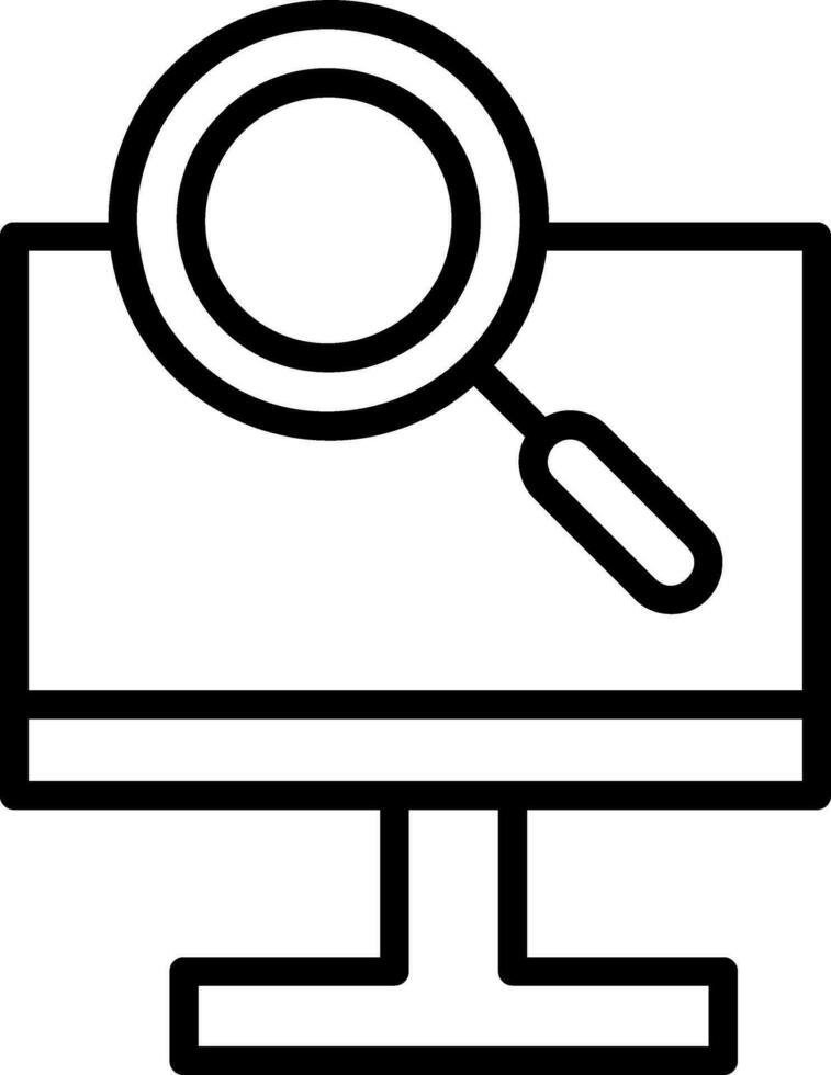 Magnifying Glass Vector Icon Design