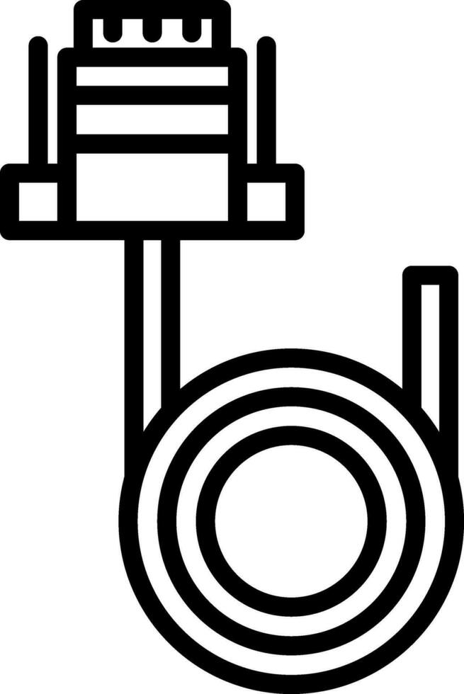 Vga cable Vector Icon Design